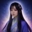 资深搜索数据分析师陈紫夜坐在工作台前分析关键词热度图表，画面冷蓝色调专业感强